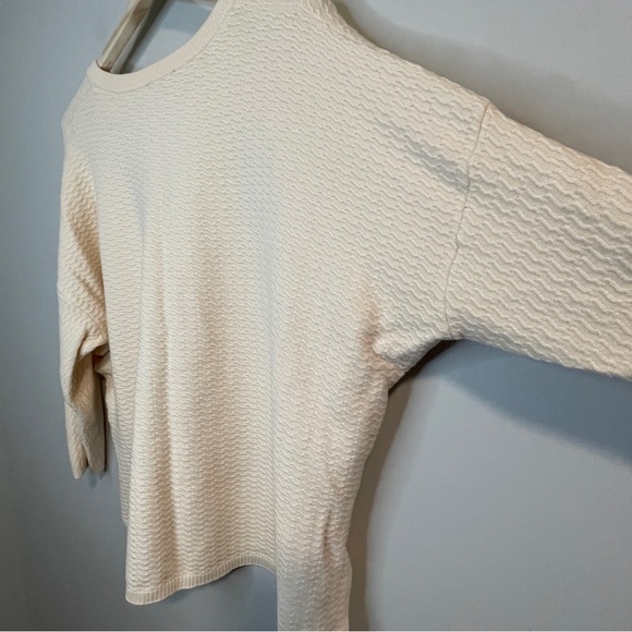 Adrianna Papell Cream V Neck Pullover Sweater 2X - Picture 5 of 7